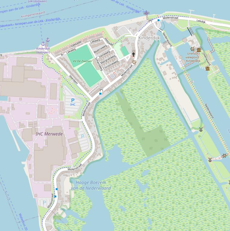 Kaart van de Molenstraat.