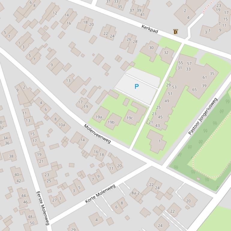 Kaart van de Molenveenweg.