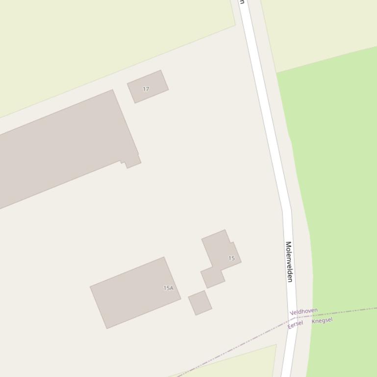 Kaart van  Molenvelden.