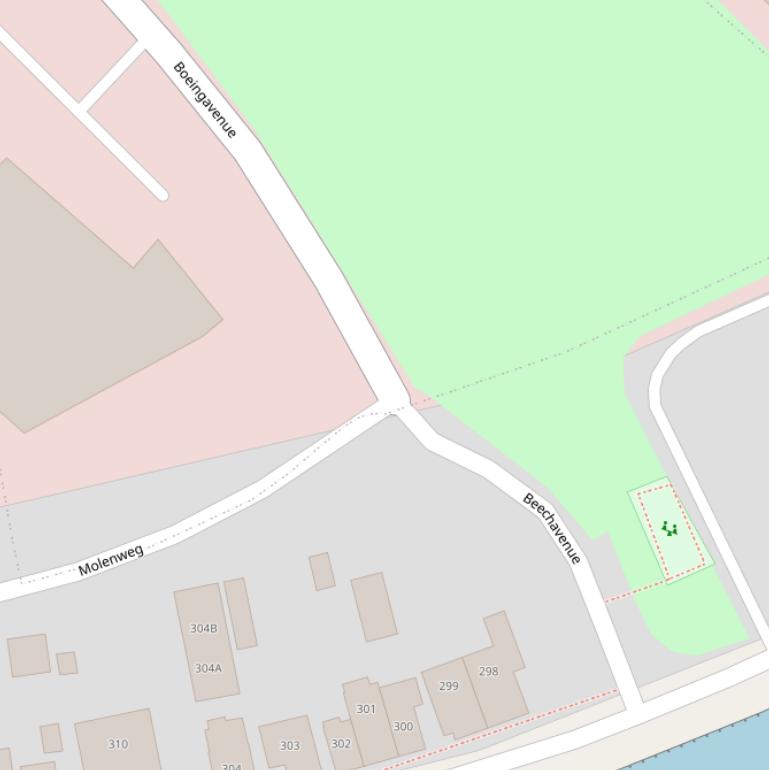 Kaart van de Molenweg.
