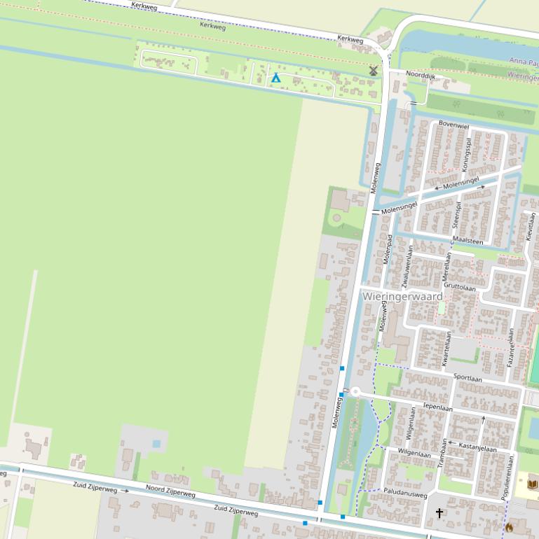 Kaart van de Molenweg.