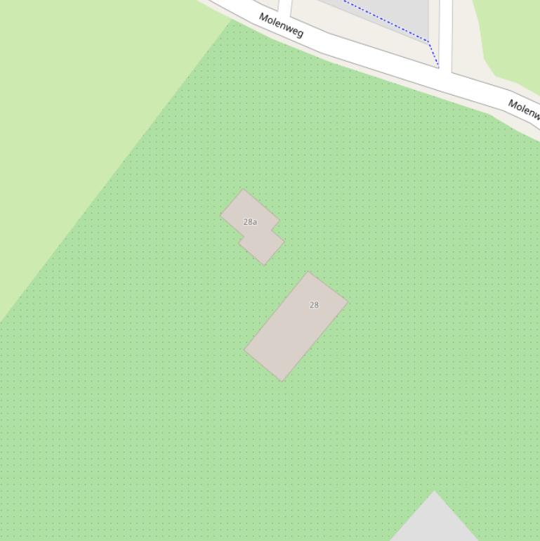 Kaart van de Molenweg.