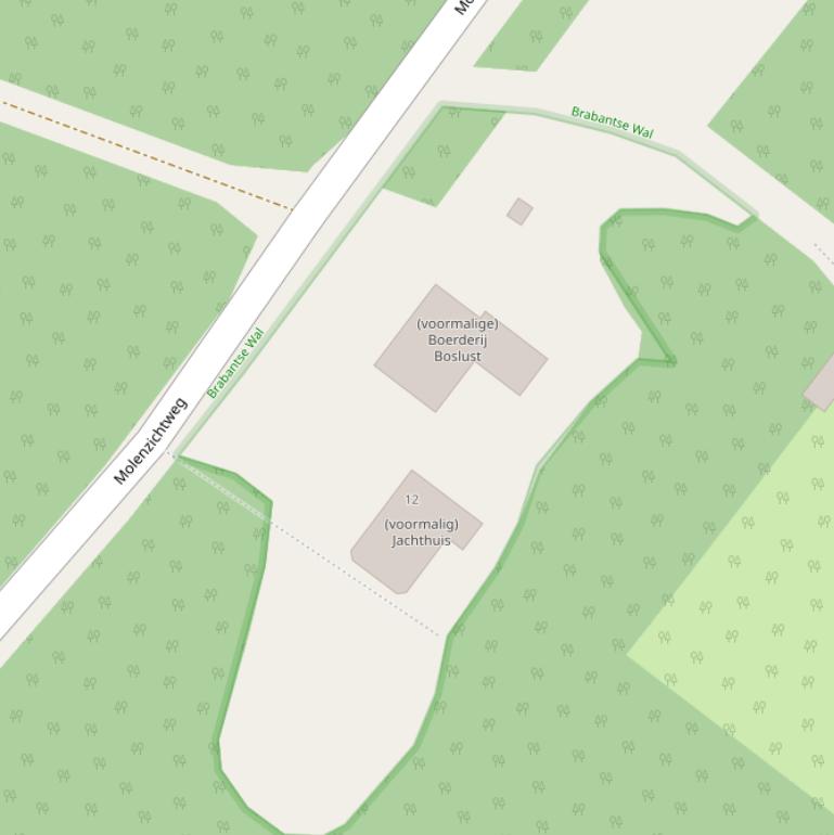 Kaart van de Molenzichtweg.