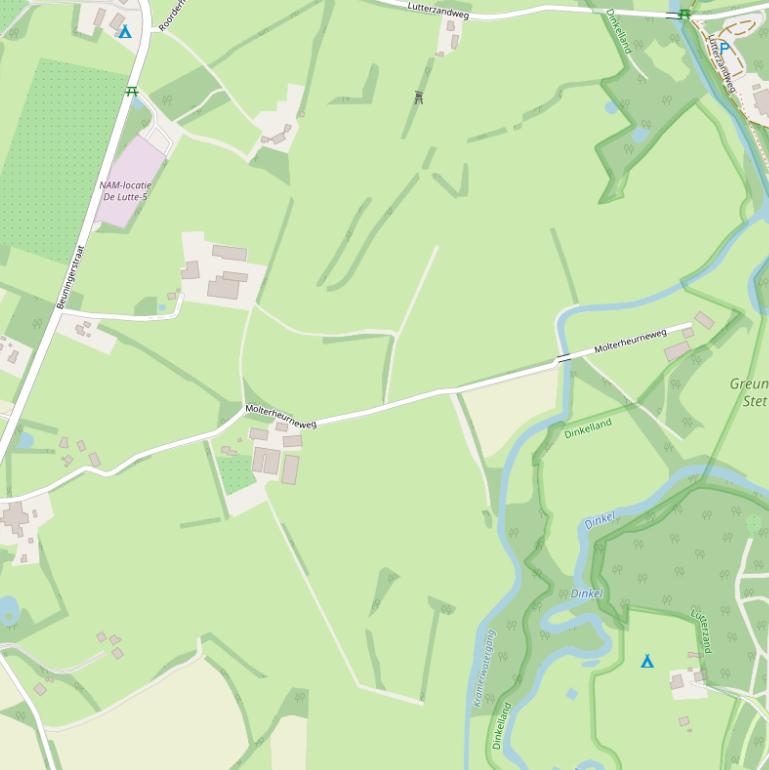 Kaart van de Molterheurneweg.