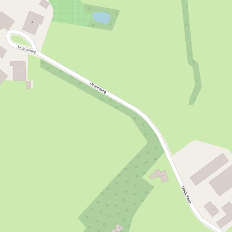 Kaart van de Molthofweg.