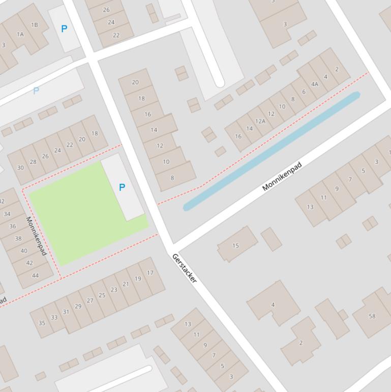 Kaart van het Monnikenpad.