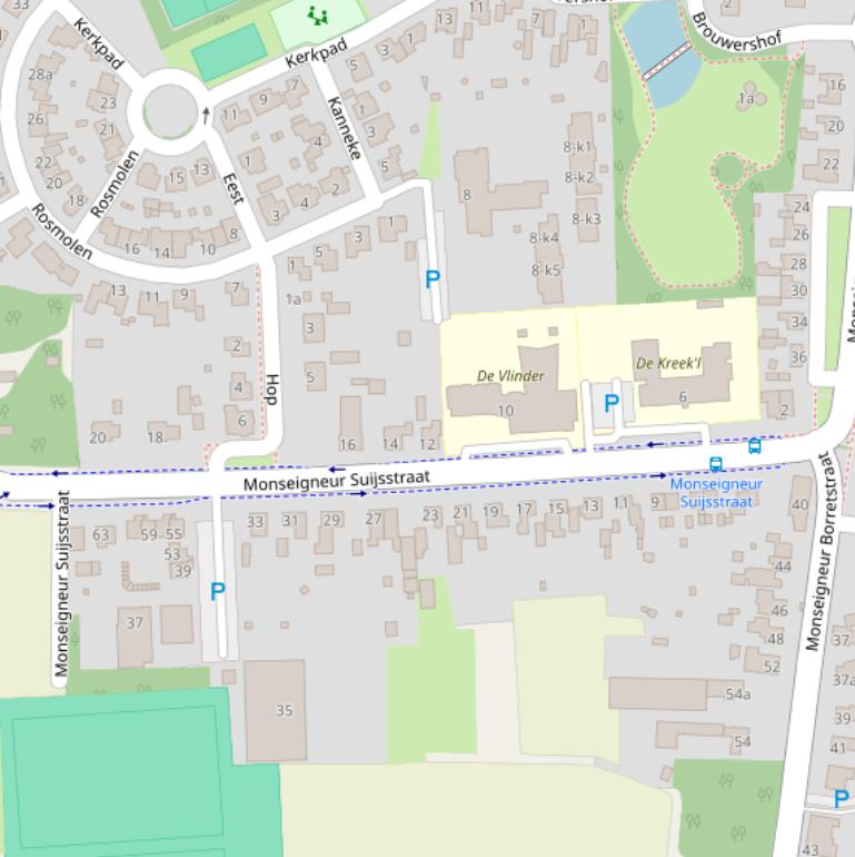 Kaart van de Monseigneur Suijsstraat.