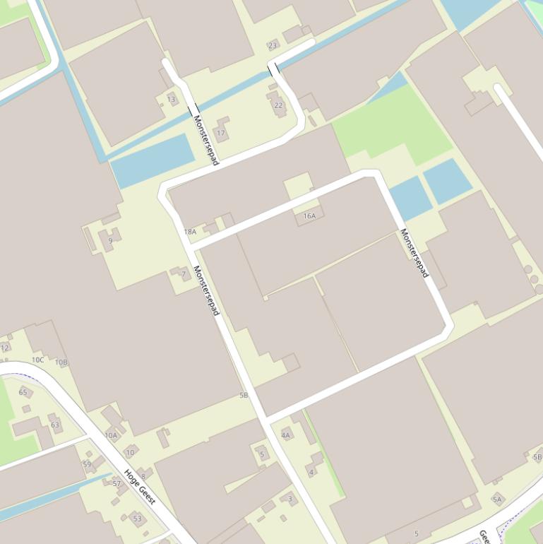 Kaart van het Monstersepad.