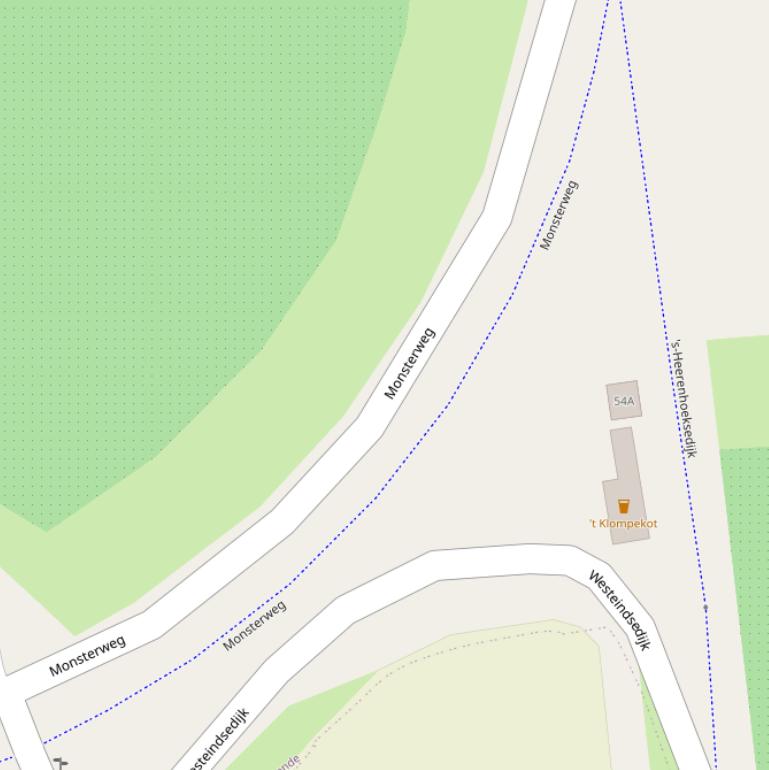 Kaart van de Monsterweg.