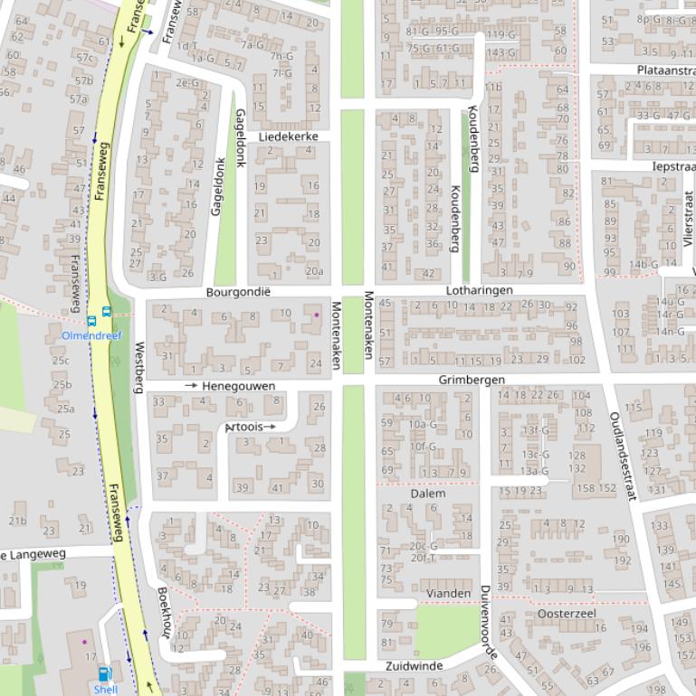 Kaart van  Montenaken.