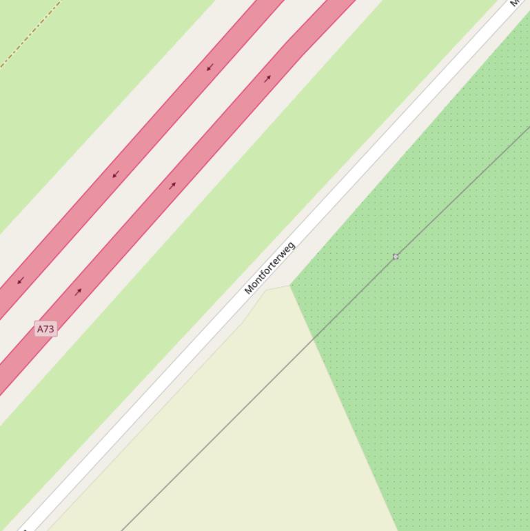 Kaart van de Montforterweg.