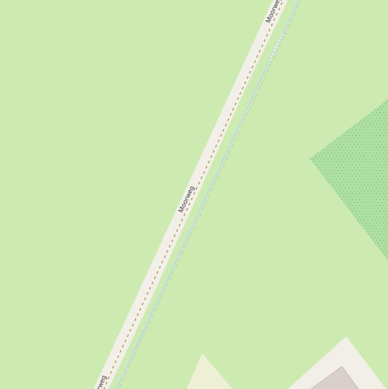 Kaart van de Moorweg.