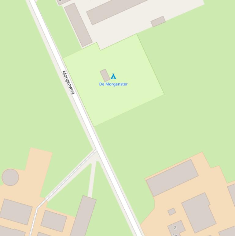 Kaart van de Morgenweg.