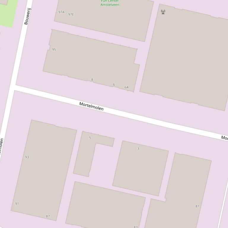 Kaart van  Mortelmolen.