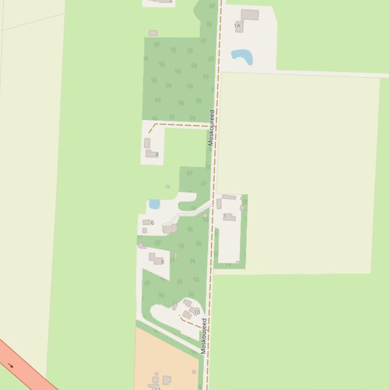 Kaart van  Moskoureed.