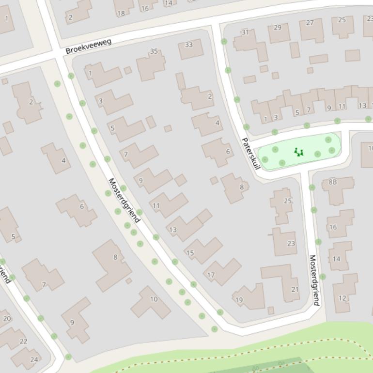 Kaart van  Mosterdgriend.