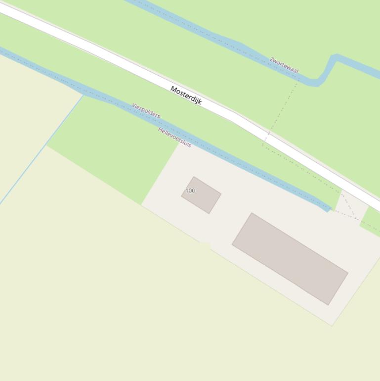 Kaart van de Mosterdijk.