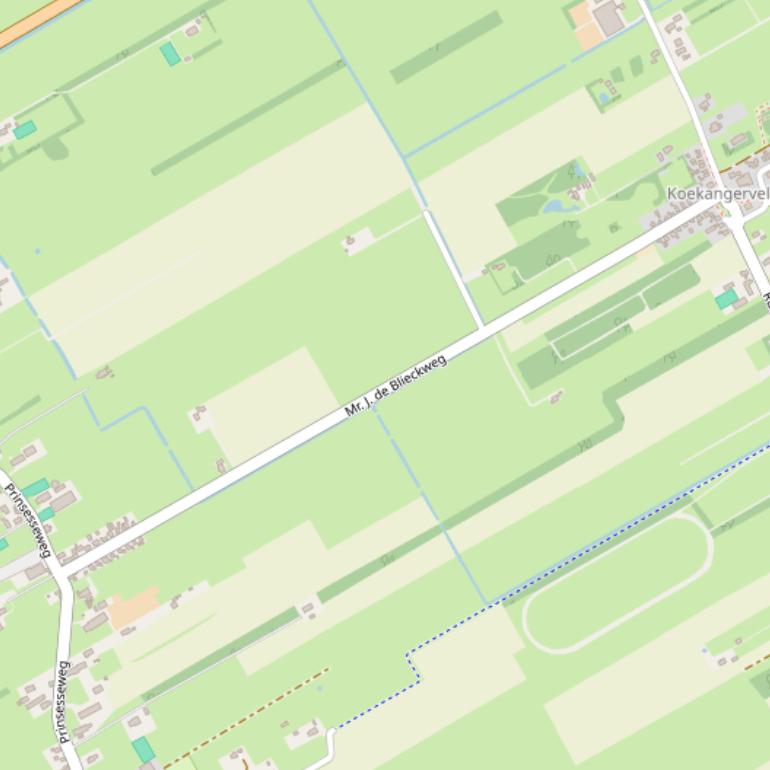 Kaart van  Mr. J. de Blieckweg.