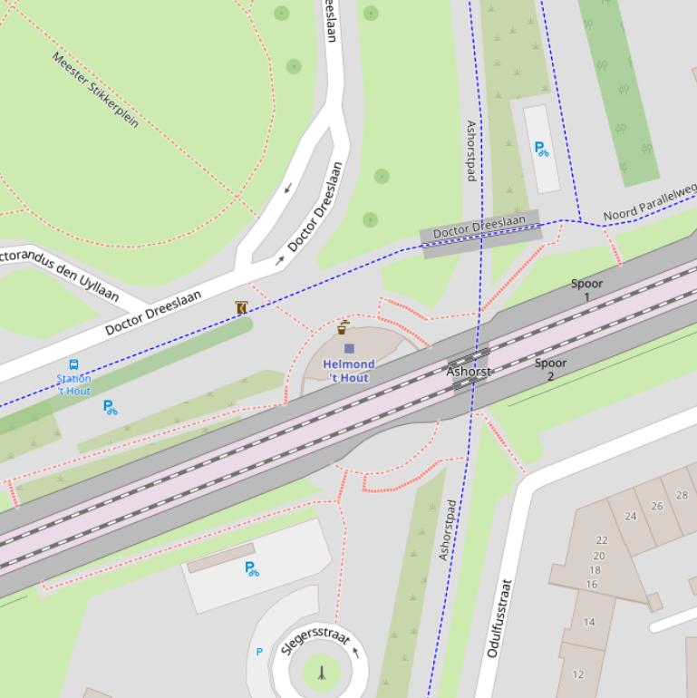 Kaart van het Mr. Stikkerplein.