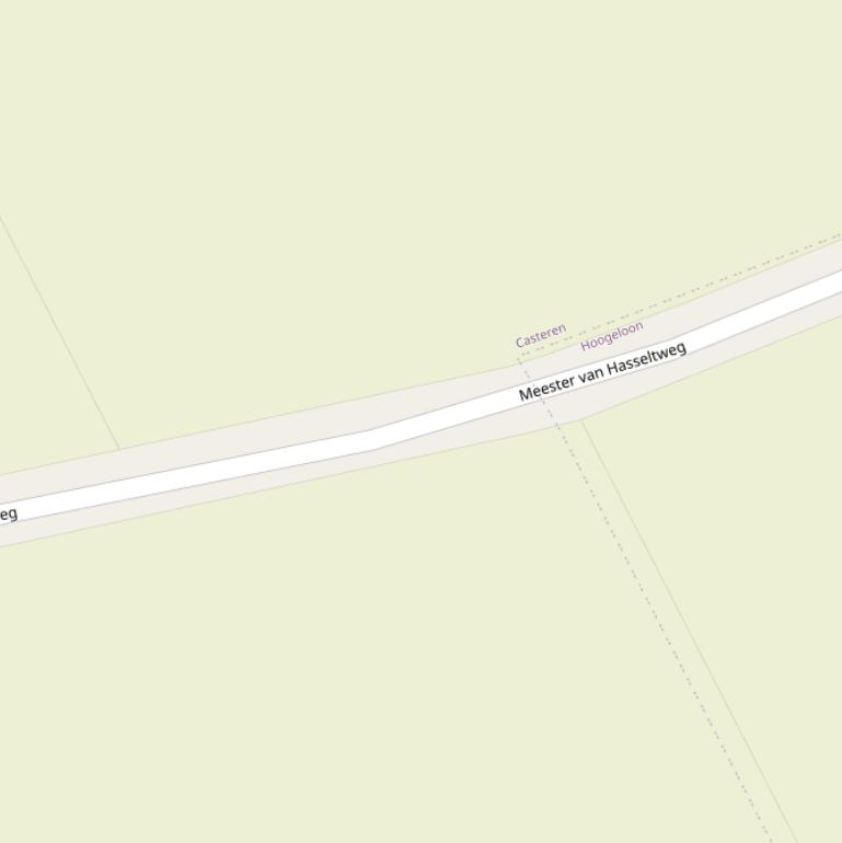 Kaart van de Mr. Van Hasseltweg.