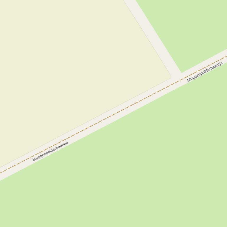 Kaart van  Muggenpolderbaantje.