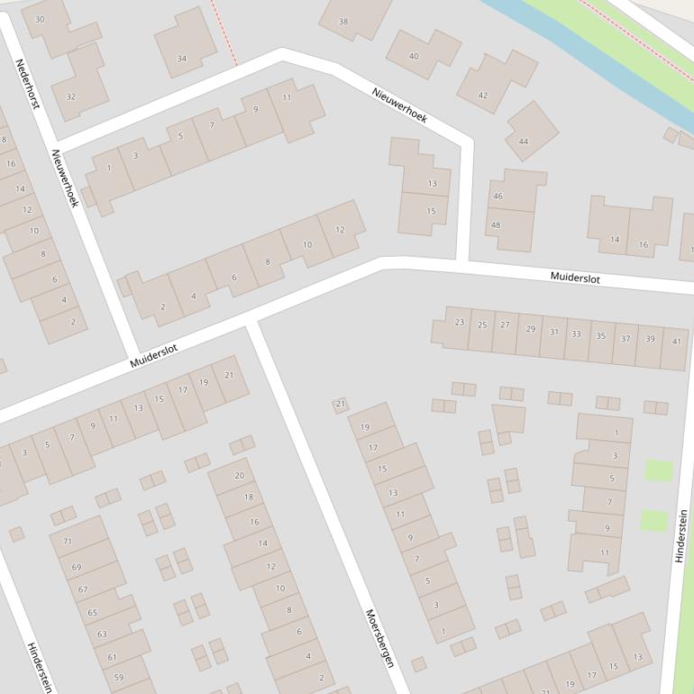 Kaart van  Muiderslot.