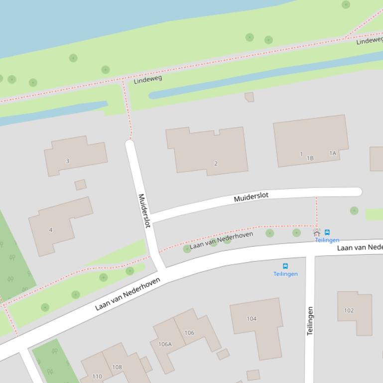 Kaart van  Muiderslot.