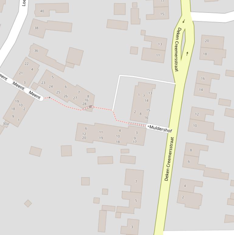Kaart van de Muldershof.