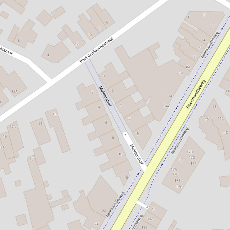 Kaart van de Muldershof.