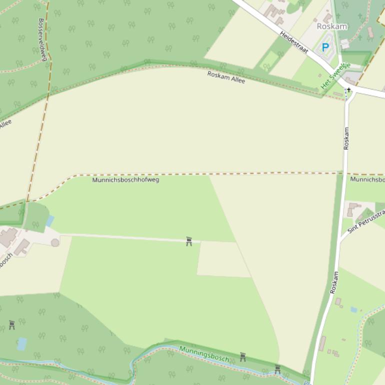 Kaart van de Muningsboschhofweg.