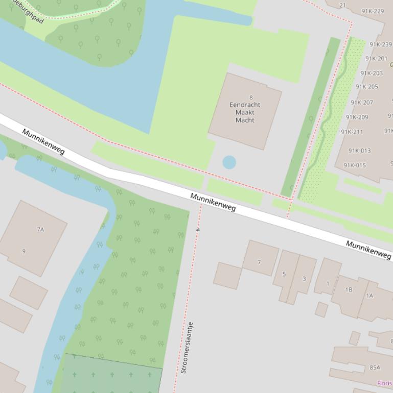 Kaart van de Munnikenweg.