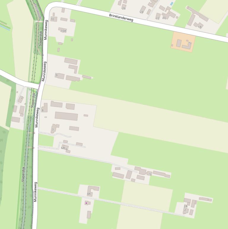 Kaart van de Munnikeweg.