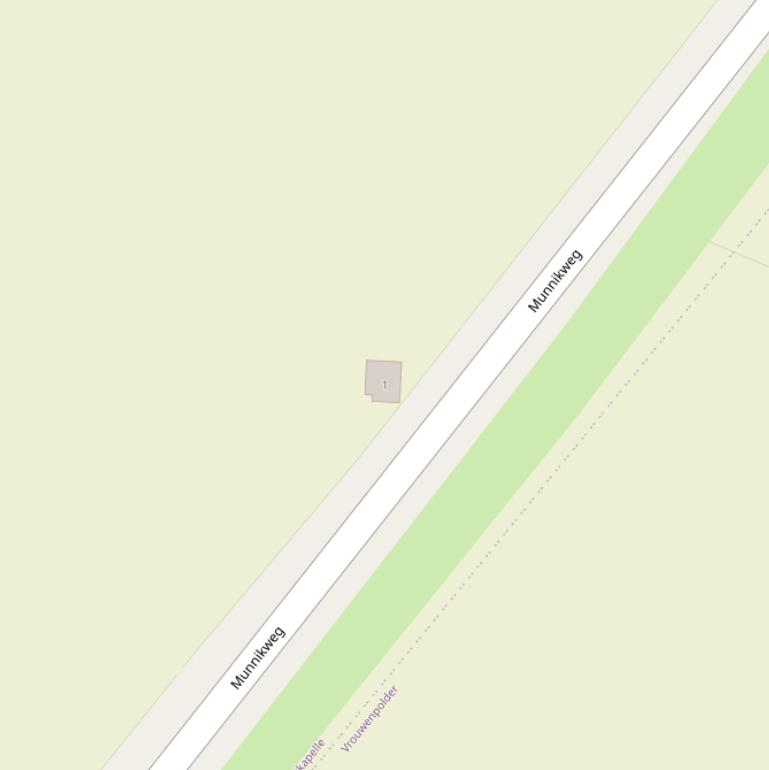Kaart van de Munnikweg.