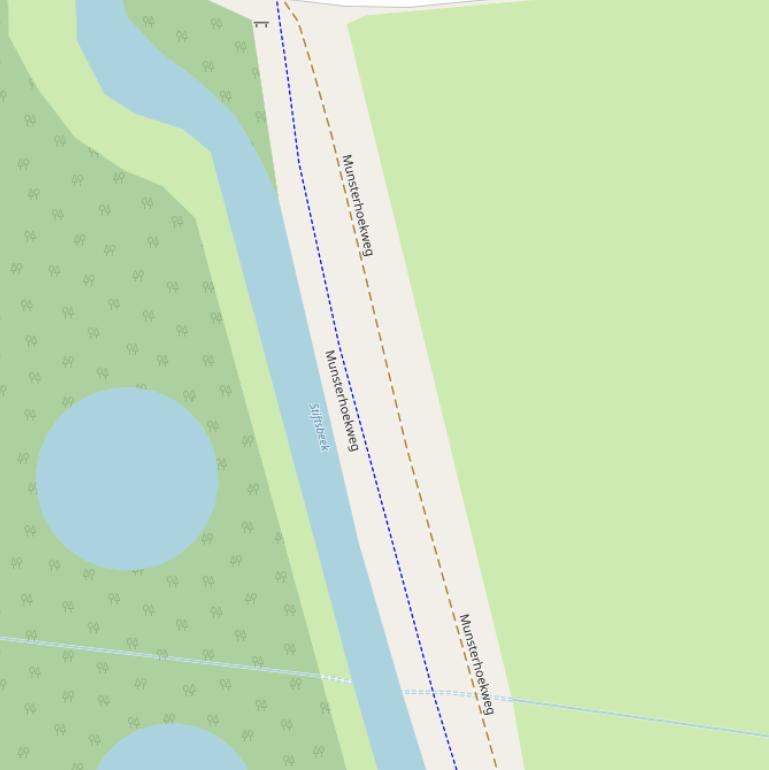 Kaart van de Munsterhoekweg.
