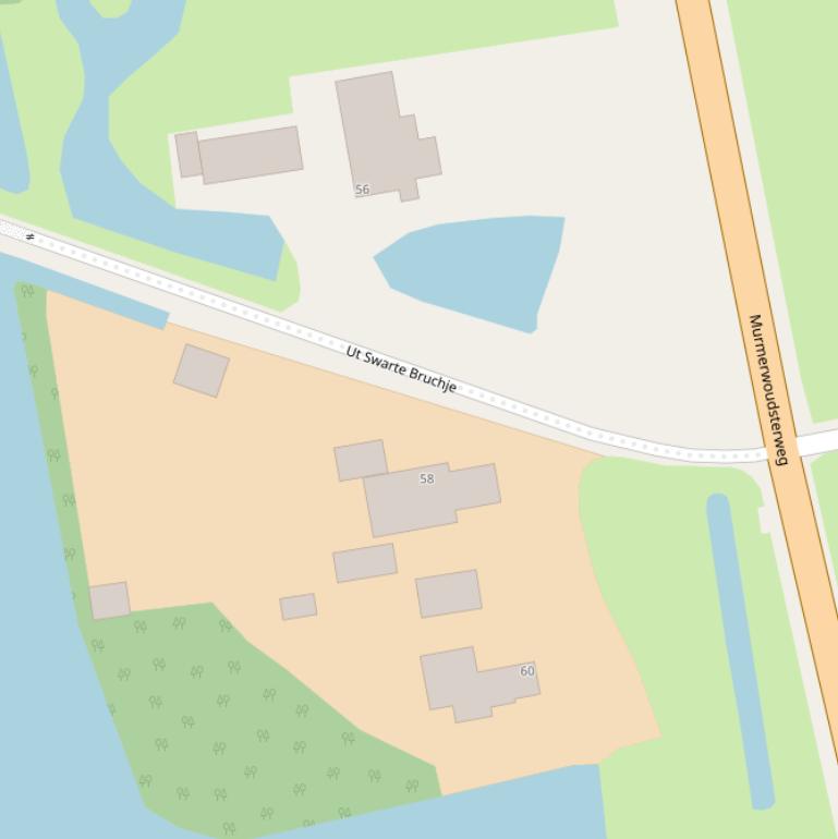 Kaart van de Murmerwoudsterweg.