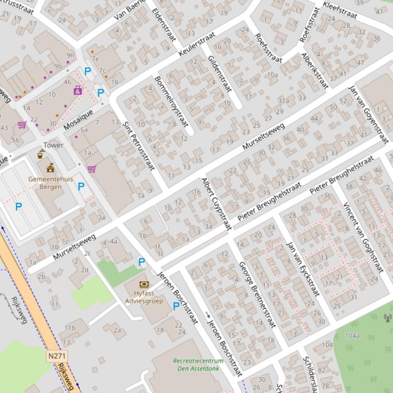 Kaart van de Murseltseweg.