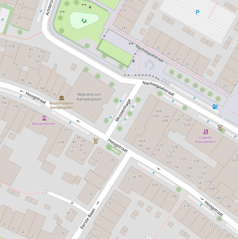 Kaart van  Mussenhage.