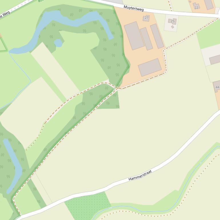 Kaart van de Muytertsveldweg.