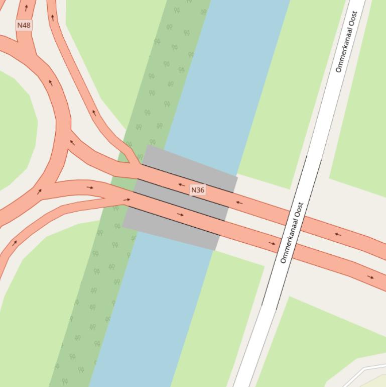 Kaart van  N36.