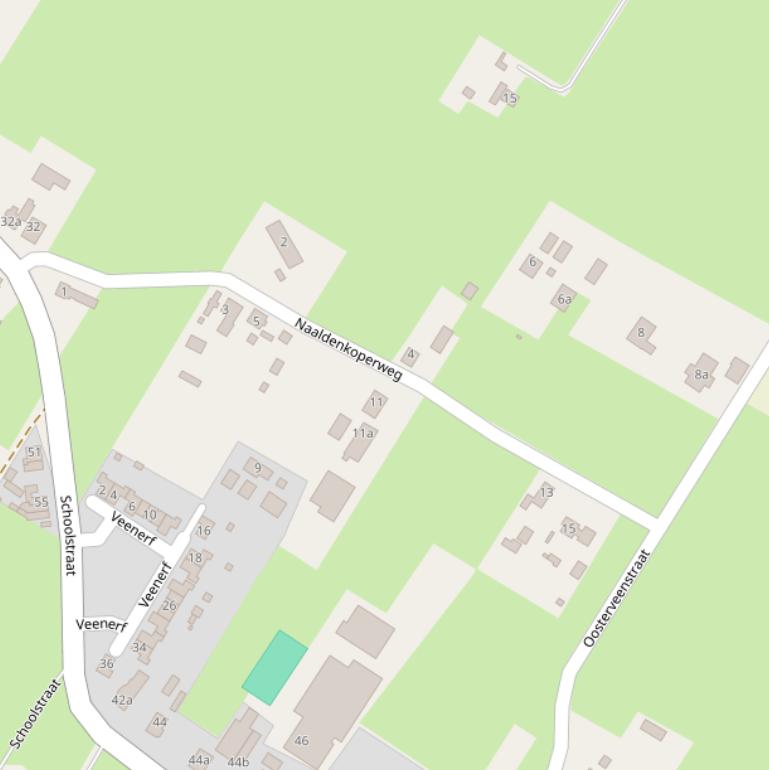 Kaart van de Naaldenkoperweg.