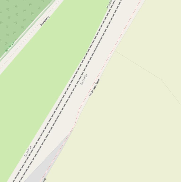 Kaart van  Naar den Rees.