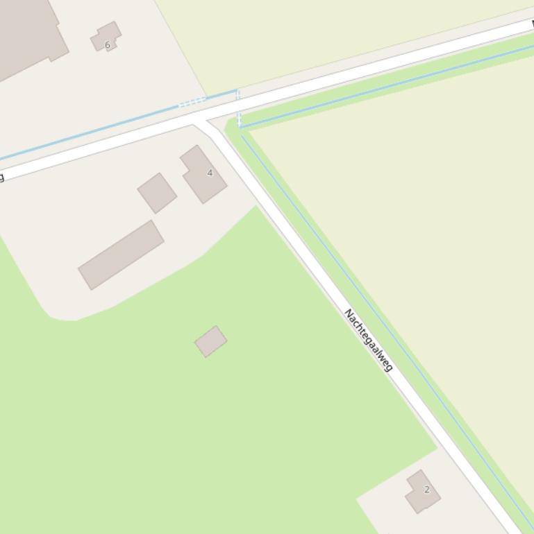 Kaart van de Nachtegaalweg.