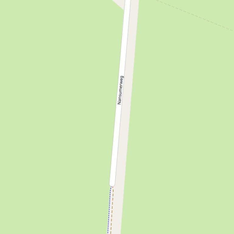 Kaart van de Nansumerweg.