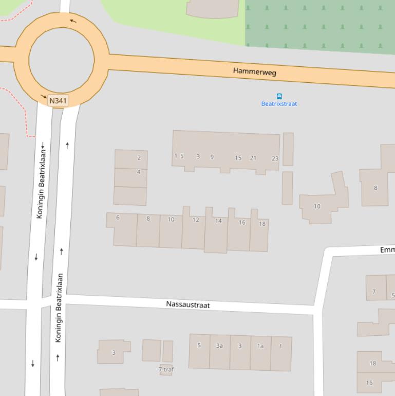 Kaart van de Nassauhof.