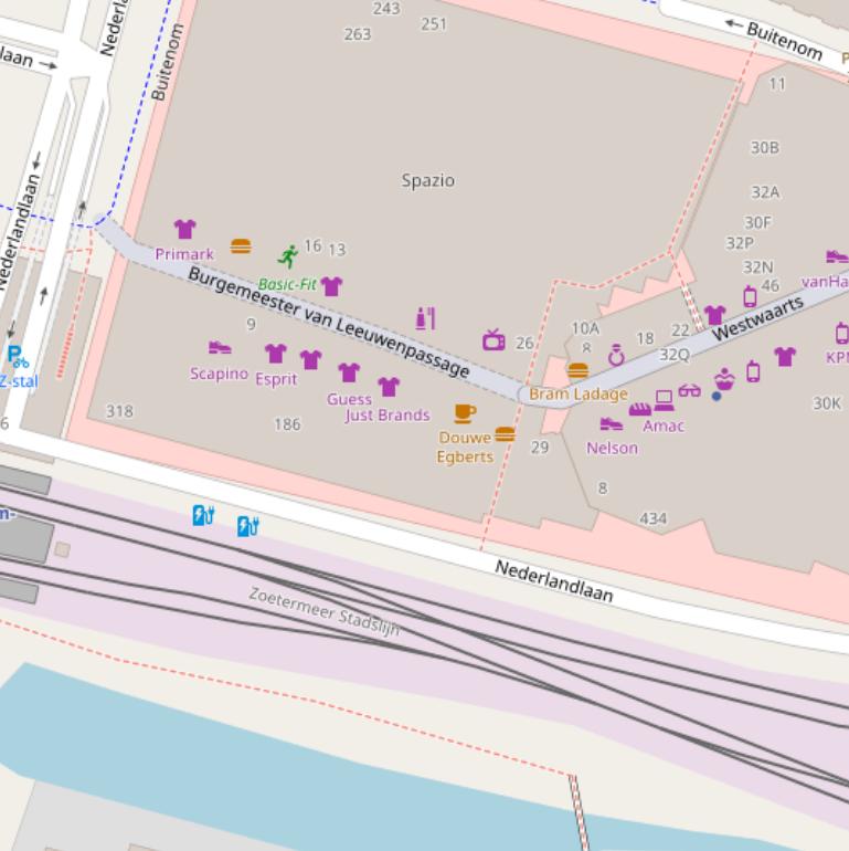 Kaart van de Nederlandlaan.