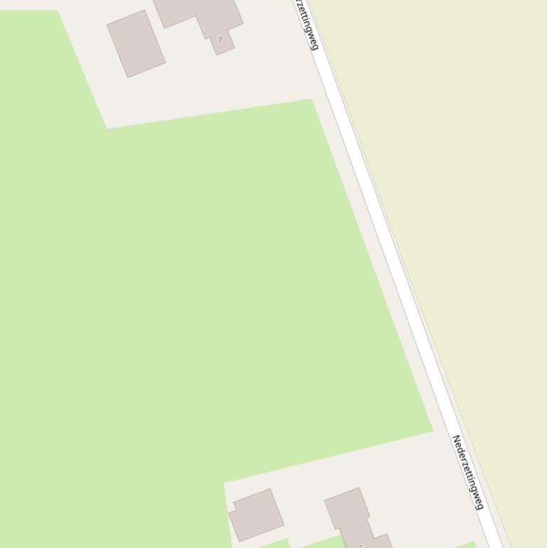 Kaart van de Nederzettingweg.