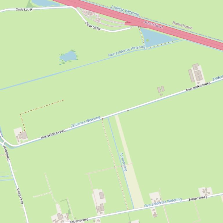 Kaart van de Neerzeldertseweg.