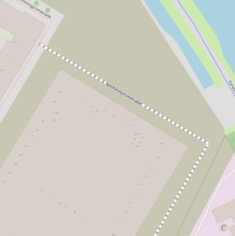 Kaart van  Nel Ketelpromenade.