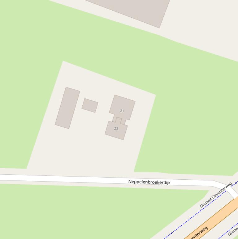 Kaart van de Neppelenbroekerdijk.