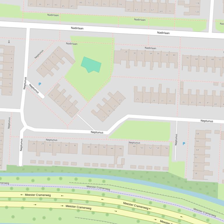 Kaart van  Neptunus.